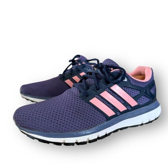 Adidas Energy Cloud WTC Womens Size 8.5 Blue Pink Lace Up Running Shoes BA7530 - Picture 2 of 10